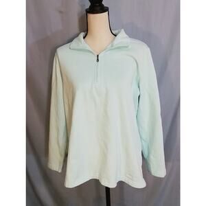 Eddie Bauer soft light mint sweatshirt